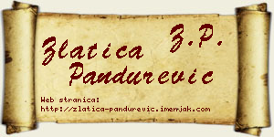 Zlatica Pandurević vizit kartica